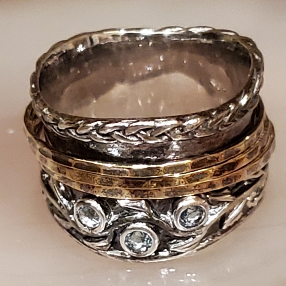 Sterling Silver Spinner Ring - Picture 2 of 5